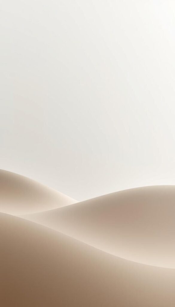 A serene spectrum of muted, neutral tones cascades across the frame, creating a calming and harmonious visual experience.