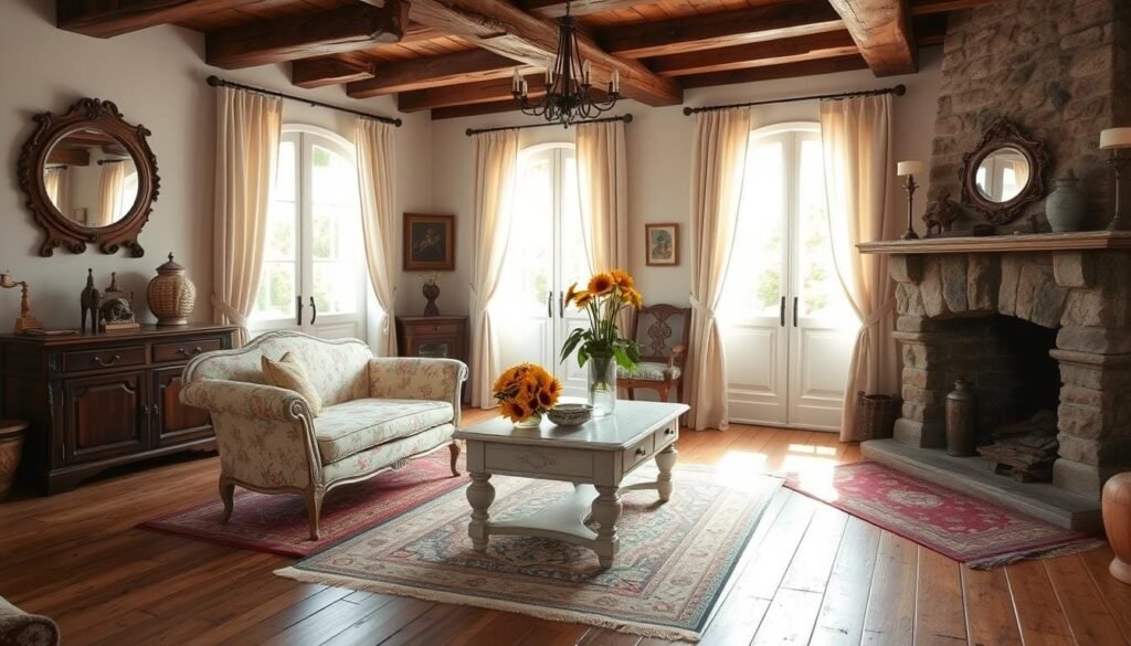 French country vintage style decor