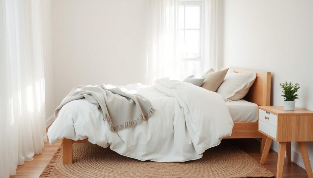 Minimalist Bedroom Textiles