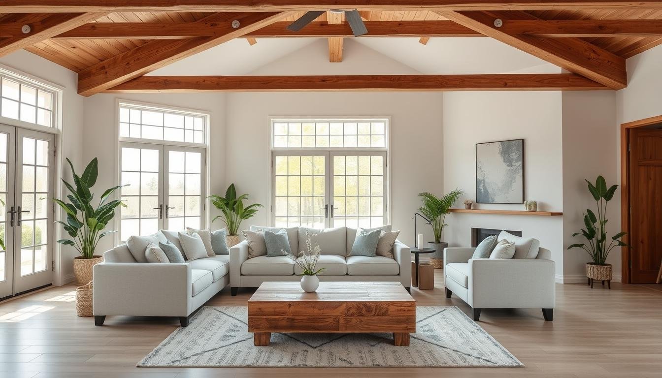 Modern Farmhouse Living Room with Minimalist Touches