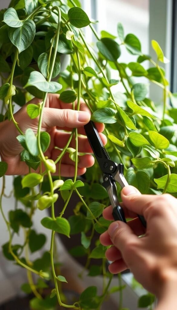 Pothos plant pruning tips