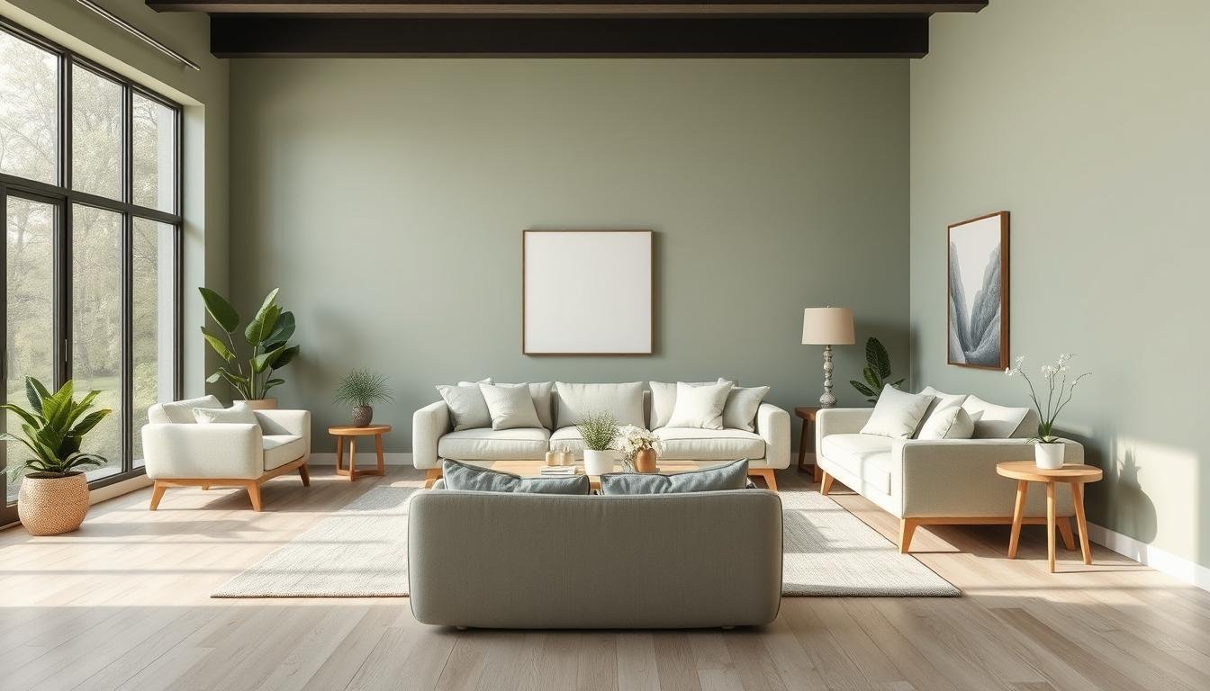 Sage Green Living Room: A Tranquil Minimalist Trend