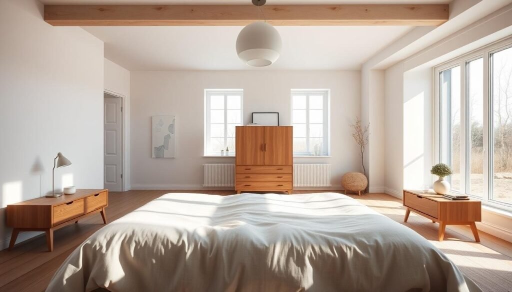 Scandinavian bedroom design