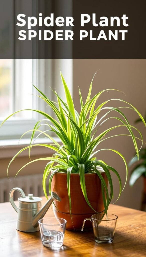 Spider Plant watering guide