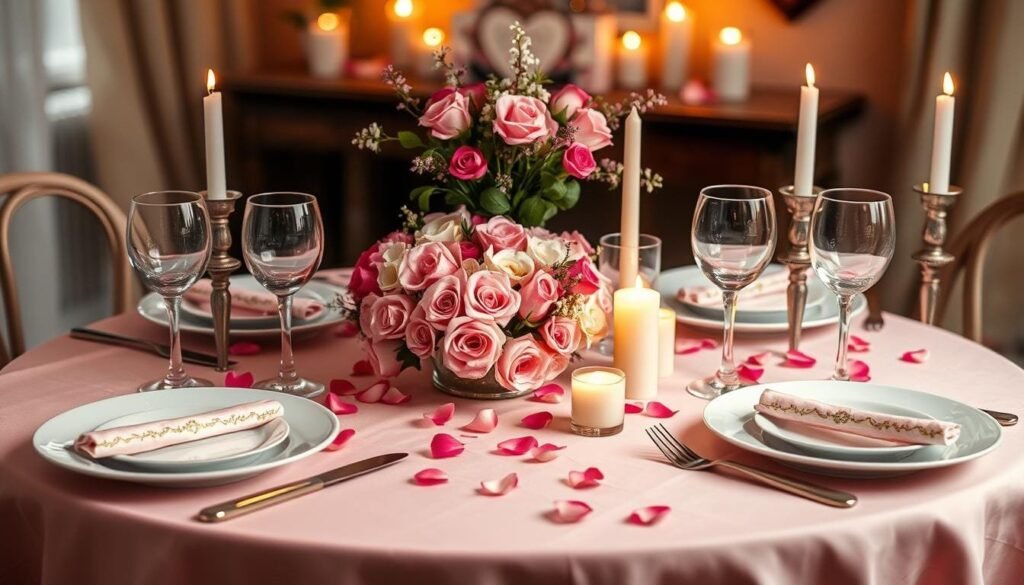 Valentine's Day table setting