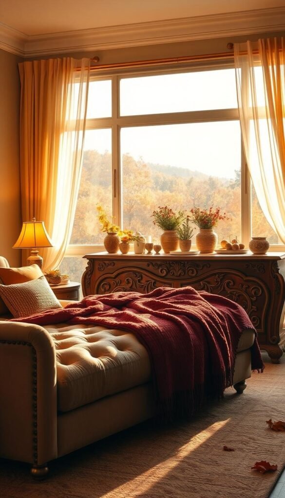 autumn bedroom decor