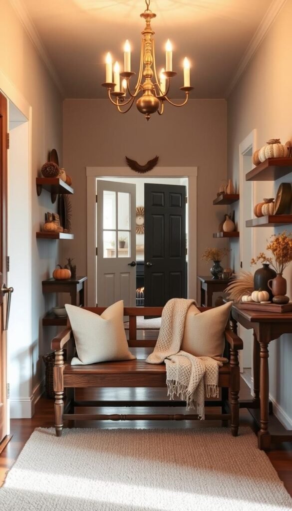 autumn home decor entryway