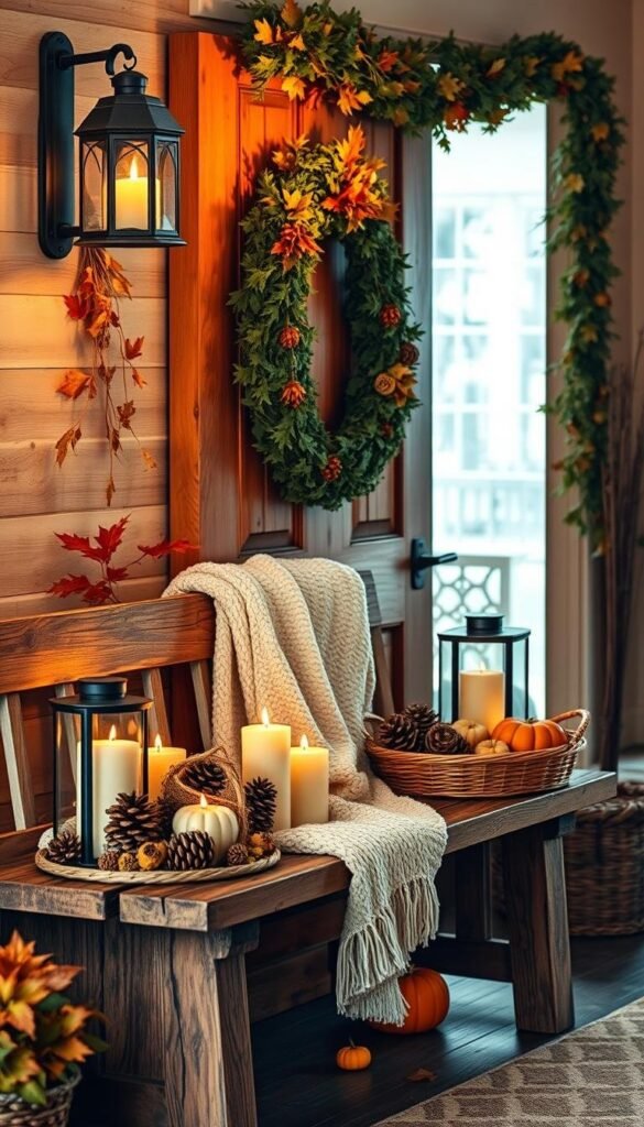 autumn home decor entryway