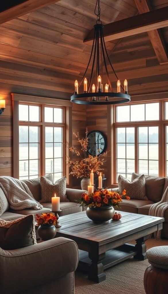 autumn home decor lighting