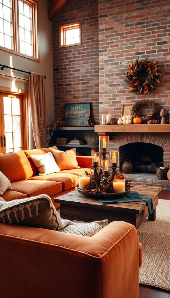 autumn home decor living room