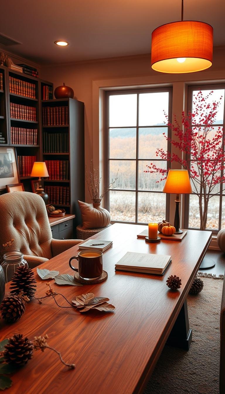 Autumn Home Office Decor: Refresh Your Workspace for a Cozy & Productive Vibe