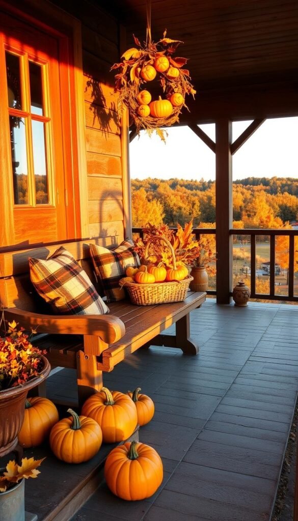 autumn porch decor