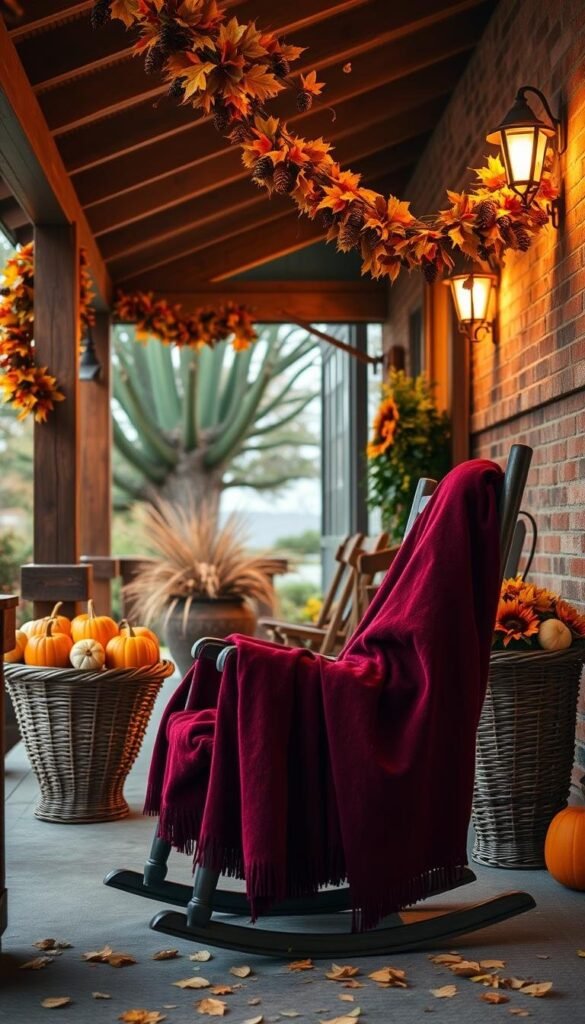 autumn porch decor