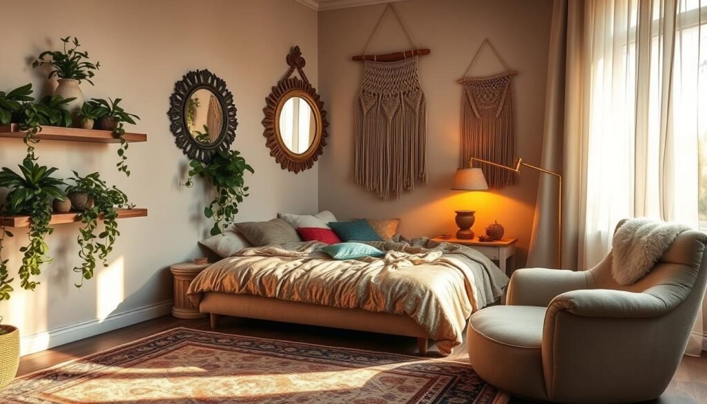 bohemian master bedroom retreat