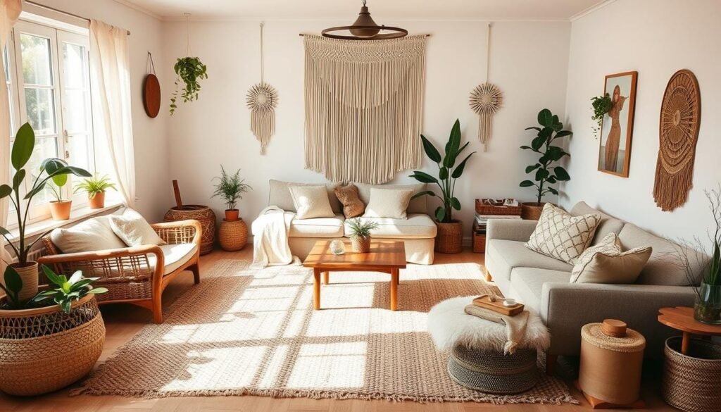 bohemian neutral decor
