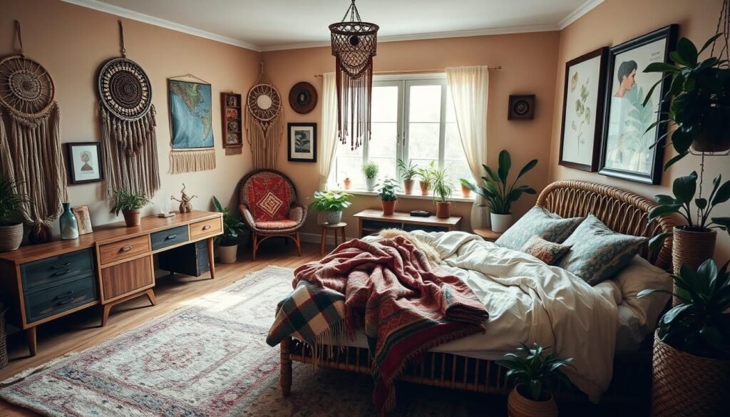 bohemian style bedroom inspiration