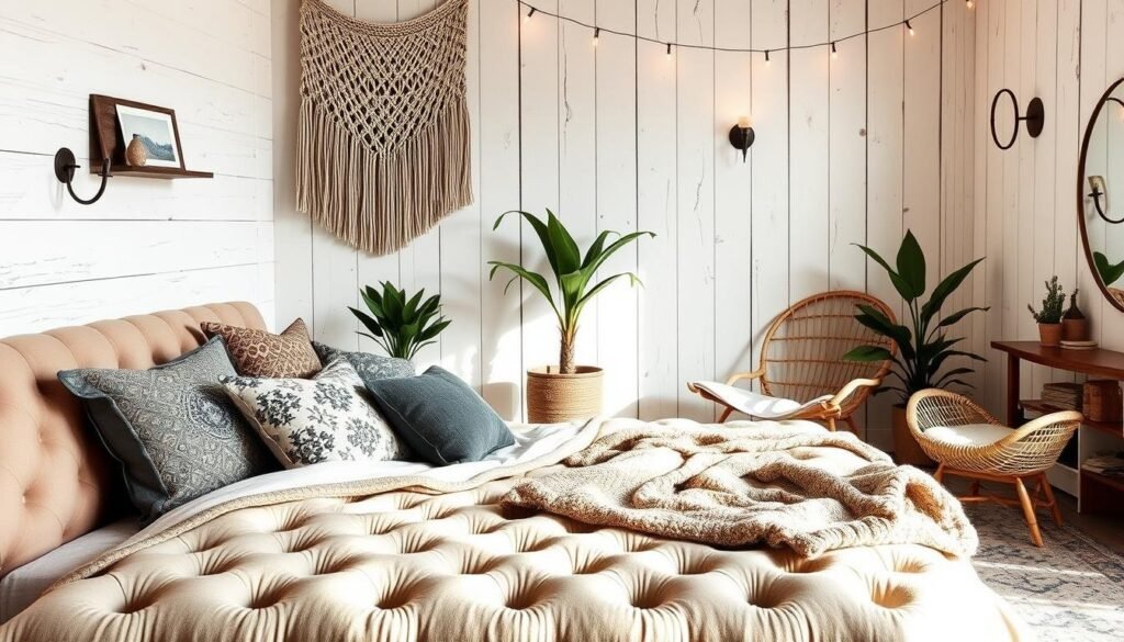 boho chic bedroom decor