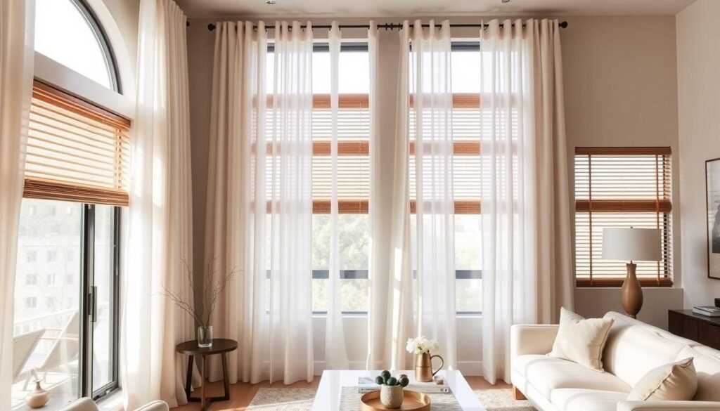chic modern decor window treatments
