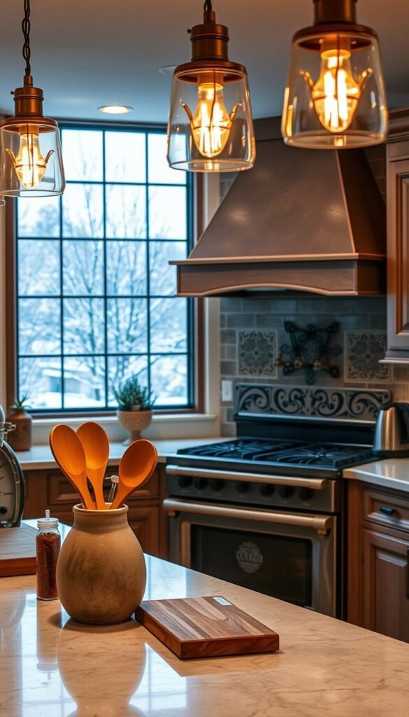 chic winter kitchen decor inspo