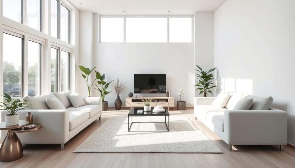 clutter-free living room