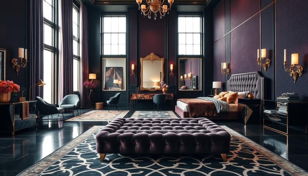 contemporary Art Deco bedroom