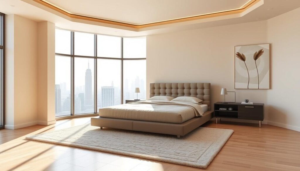 contemporary master bedroom