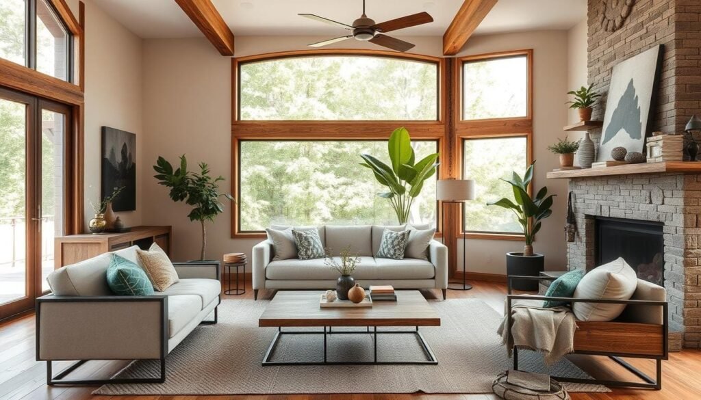 contemporary rustic home decor
