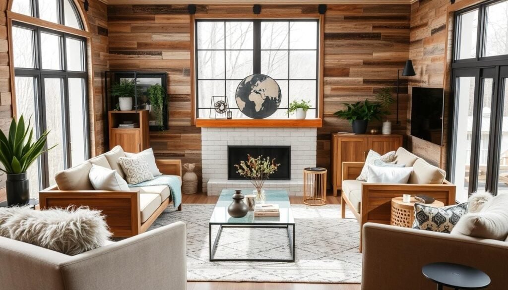 contemporary rustic home decor