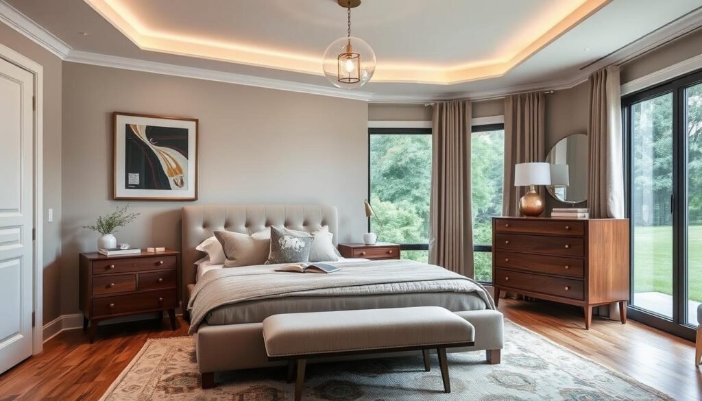 contemporary traditional bedroom style