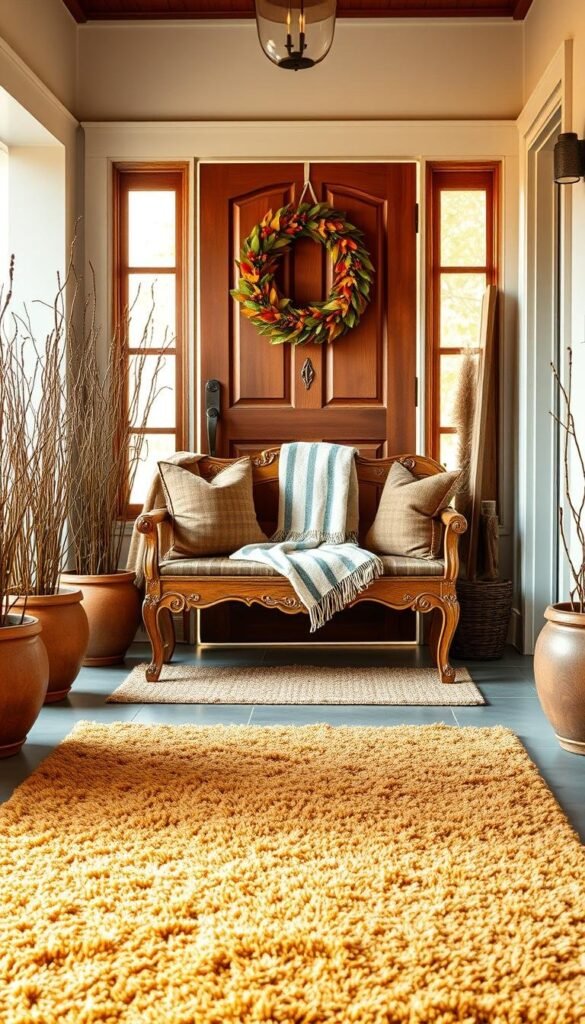cozy autumn entryway ideas