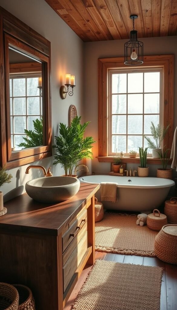 cozy bathroom decorations