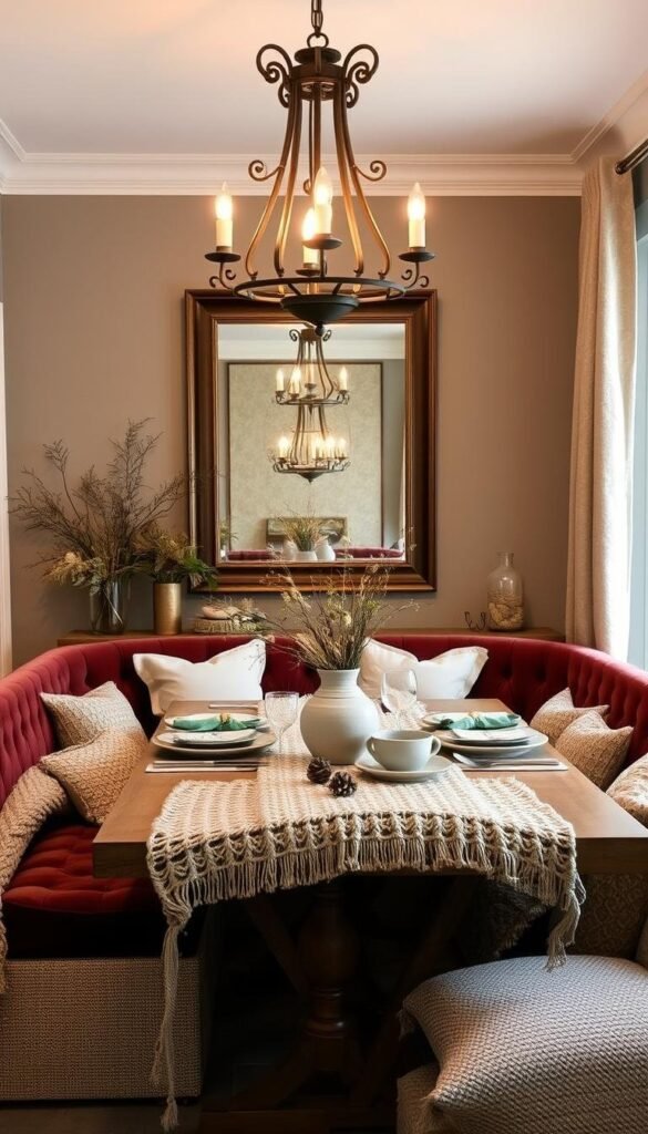cozy dining room decor