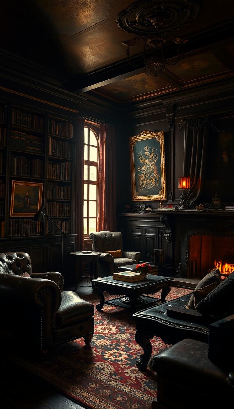 Dark Academia Living Room Aesthetic Guide