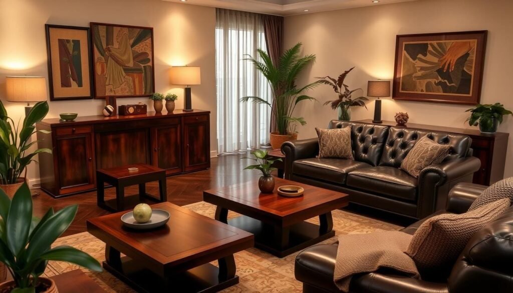 dark wood furniture for home decor