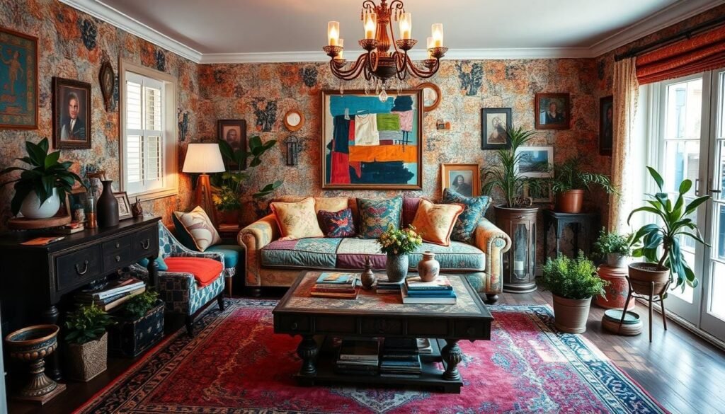 eclectic living room decor