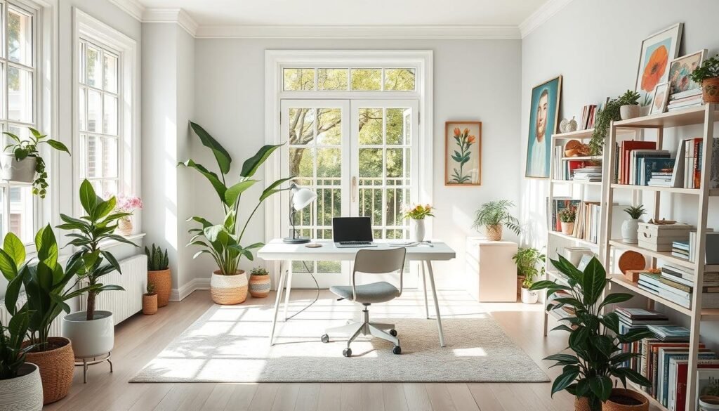 fresh spring home office design