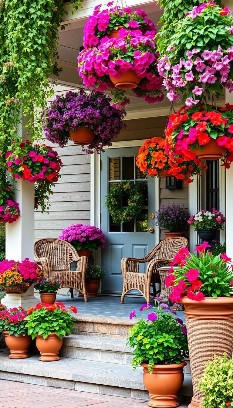 Front Porch Flower Pots Tips That Make a Big First Impression