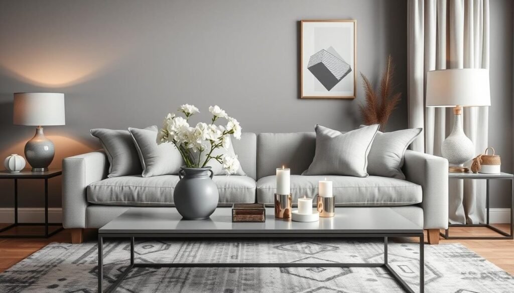 grey home decor accessories
