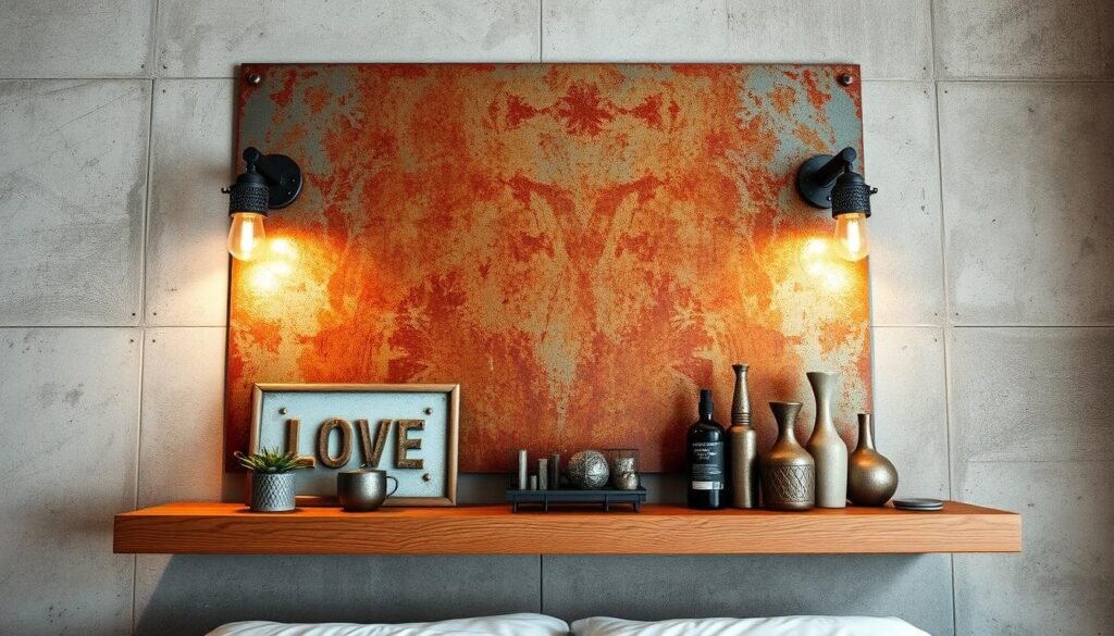 industrial bedroom wall decor