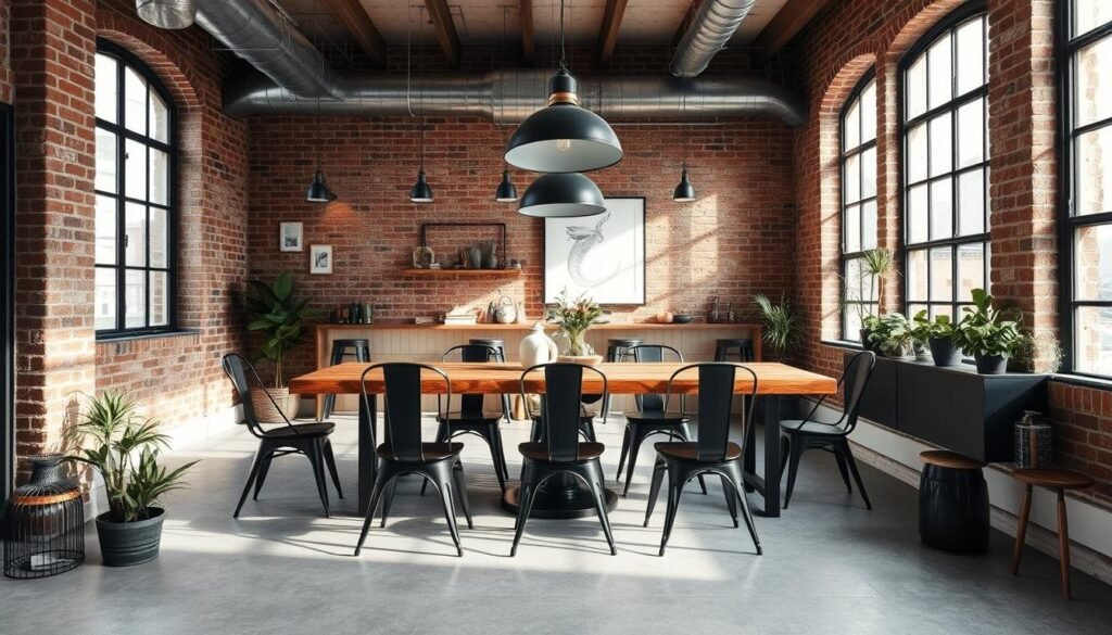 industrial dining room decor