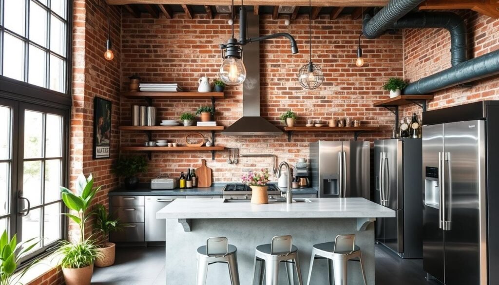 industrial kitchen decor