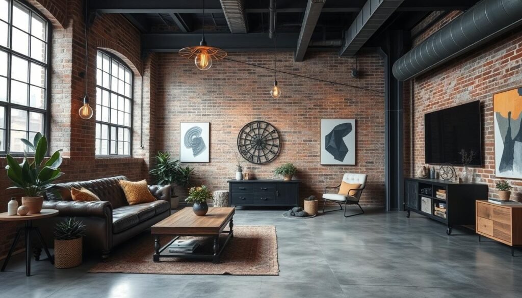 industrial living room decor