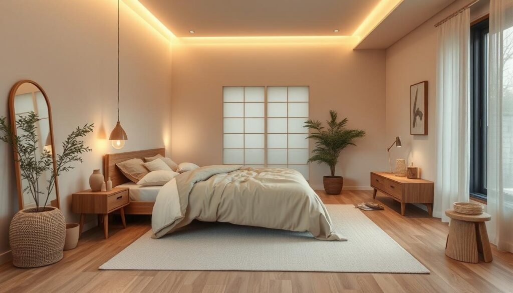 japandi color palette bedroom