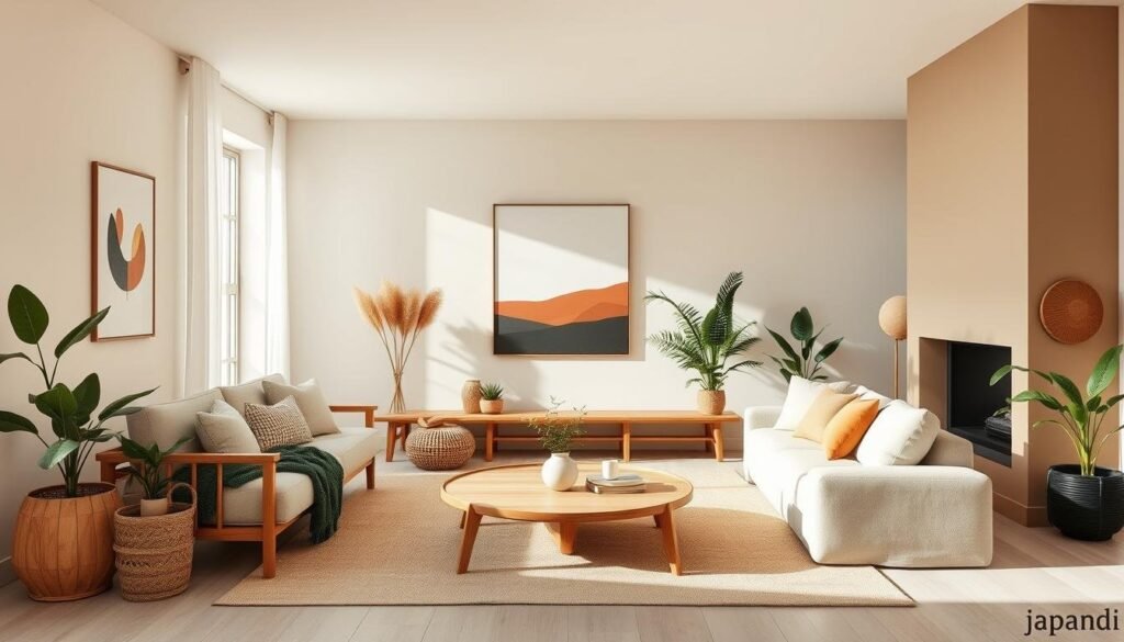 japandi living room color palette