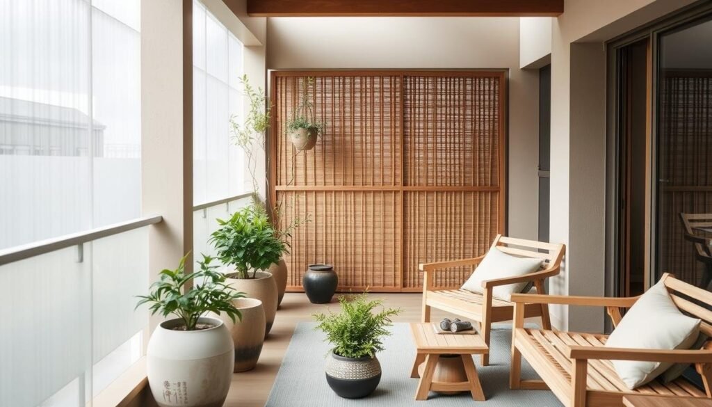 japandi style balcony