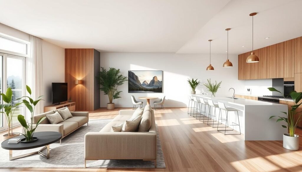 kitchen-living room combos