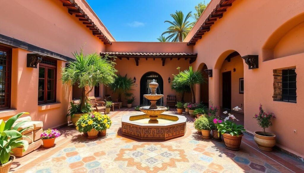 mexican architecture traditional courtyard