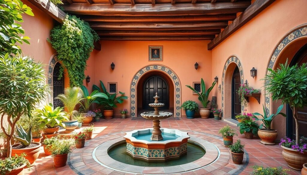 mexican garden hacienda style