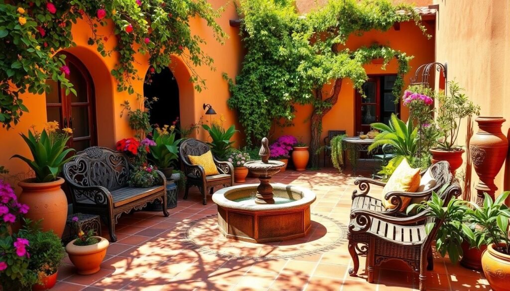 mexican garden hacienda style