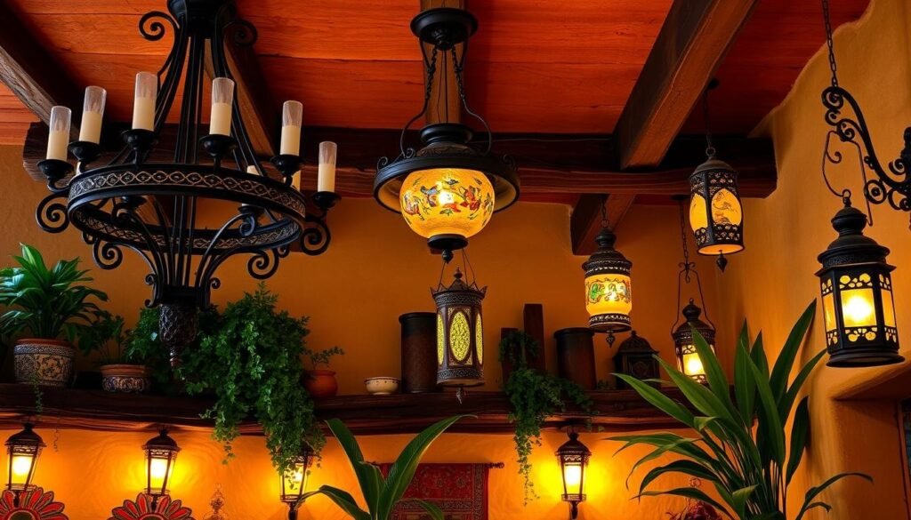 mexican interior design lighting